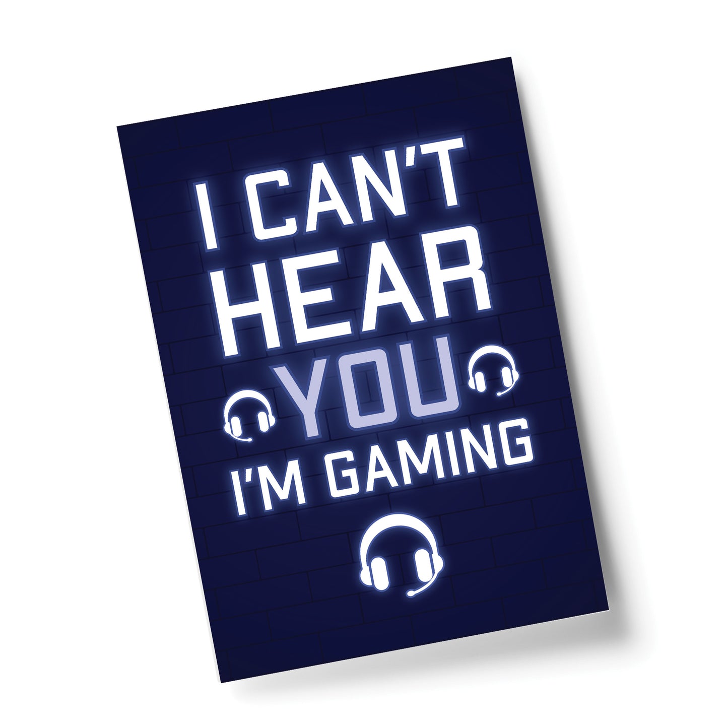 Cant Hear You Im Gaming Novelty Gaming Poster Print Games Room