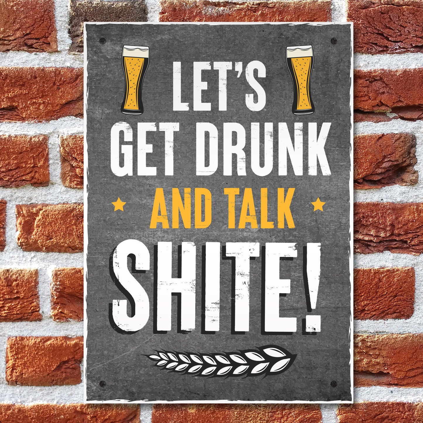 FUNNY Bar Sign Garden Signs Hanging Home Bar Sign Alcohol Gift