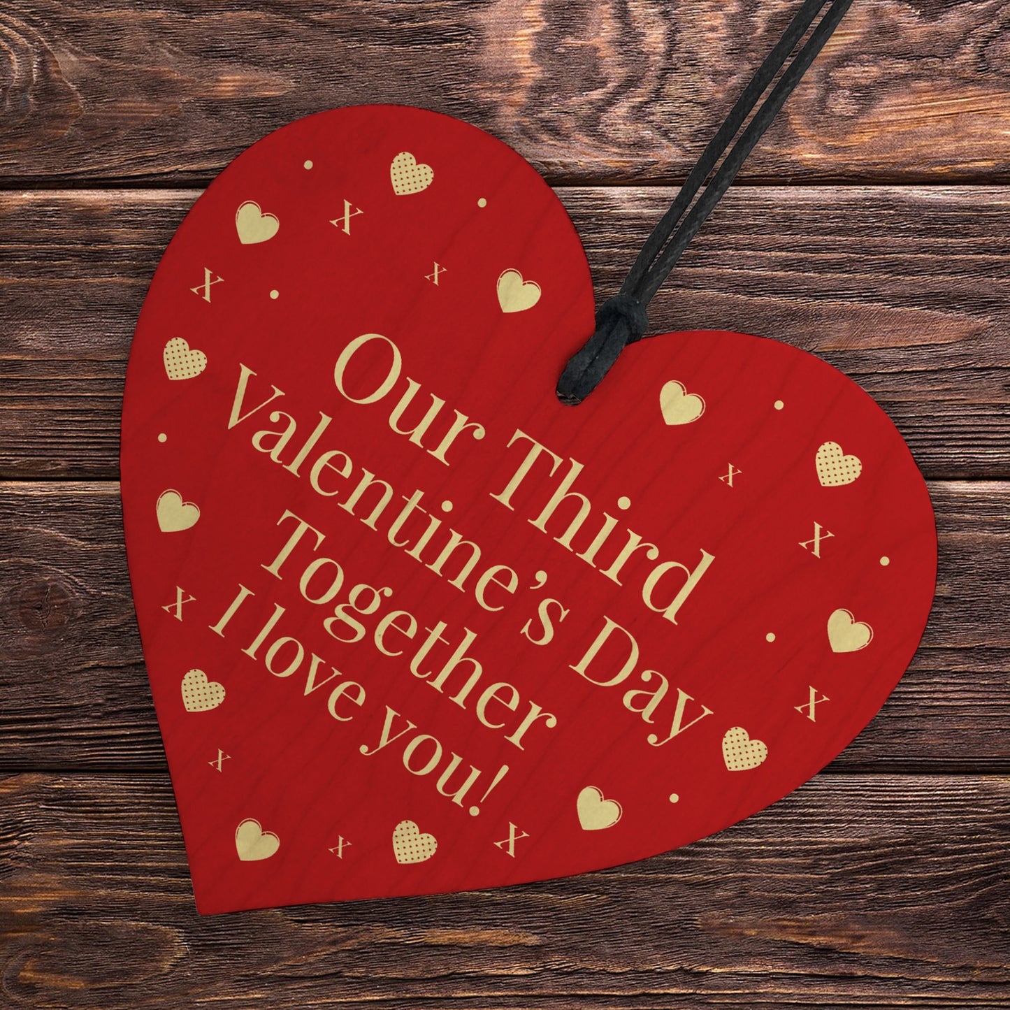 Third 3rd Valentines Day Together Gift For Boyfriend Girlfriend