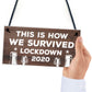 Funny Lockdown Bar Sign Novelty Home Bar Plaques Quarantine