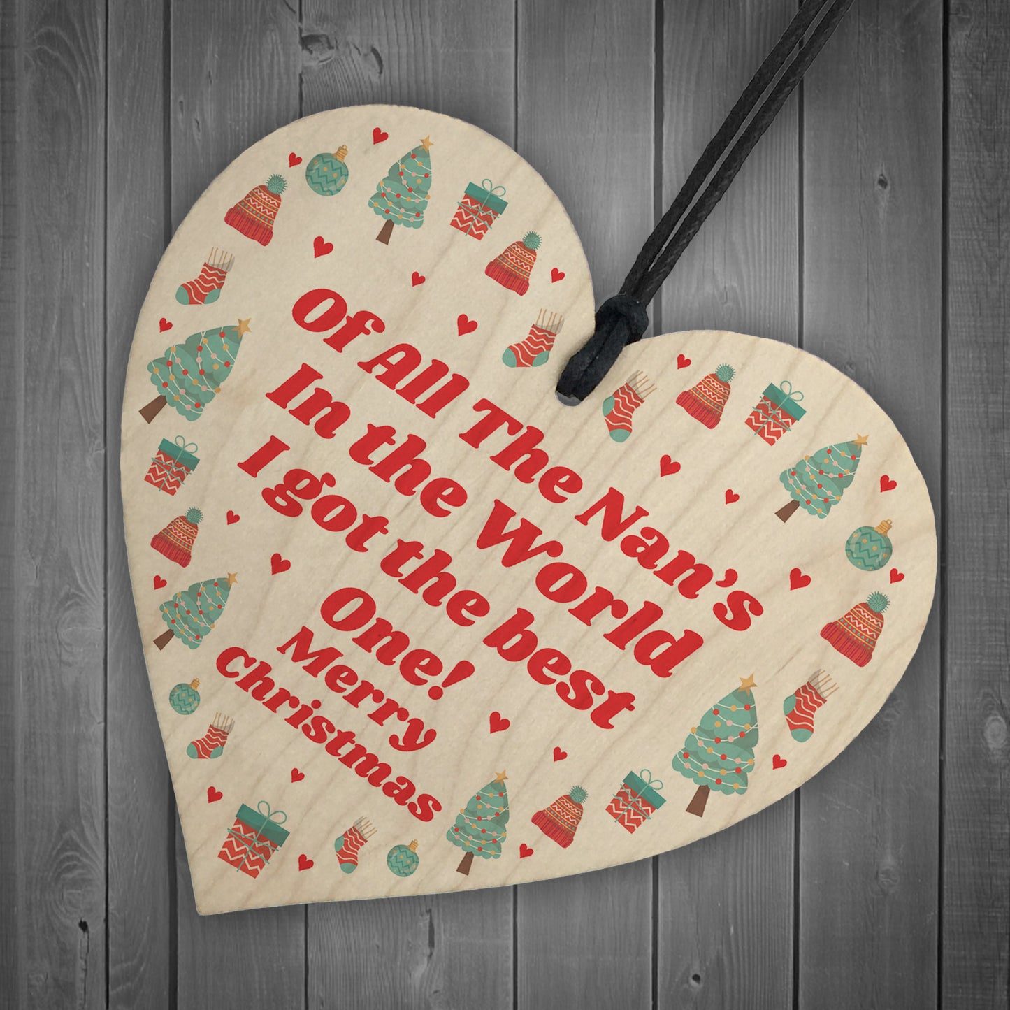 Best Nan In The World Novelty Christmas Bauble Gift For Nan Tree