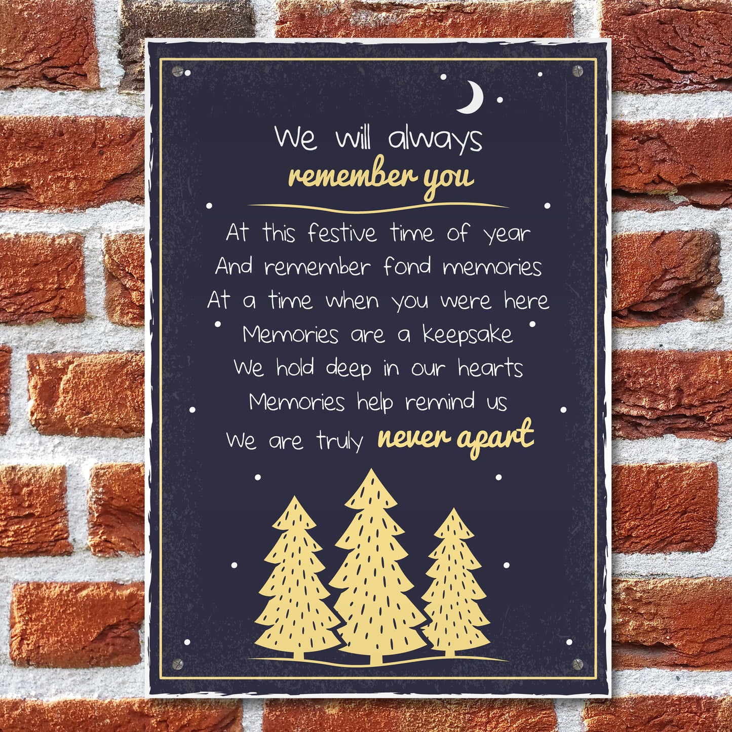 Christmas Memorial Sign Christmas Tree Decoration Nan Mum Dad