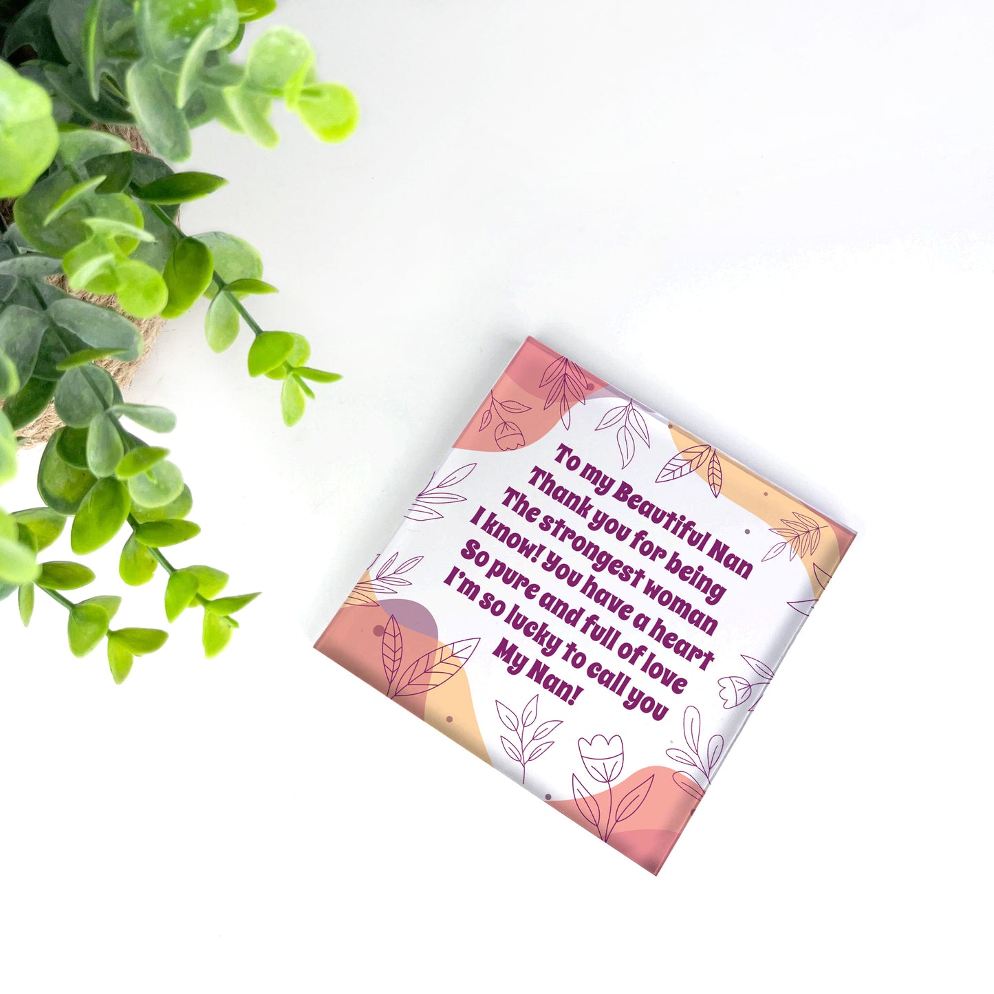 Nan Gift For Birthday Christmas Acrylic Block Special Nan Gifts
