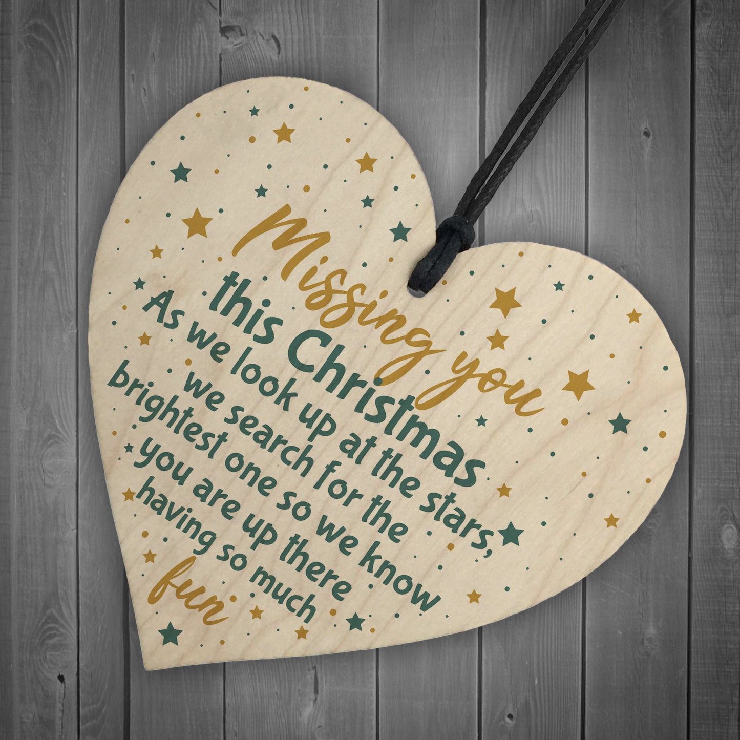 Memorial Christmas Tree Decoration Mum Dad Grandad Grandma Sign