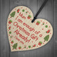 Funny Mum Christmas Gift From Daughter Son Novelty Wood Heart
