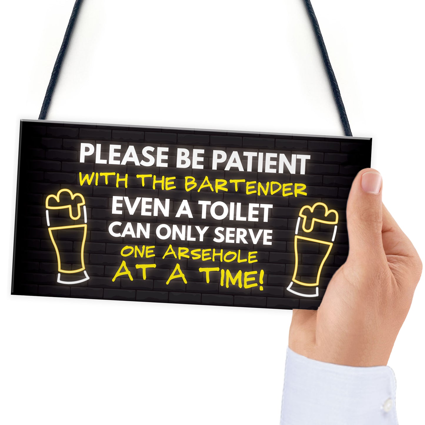 Novelty Bar Sign For Bartender Funny Home Bar Signs Alcohol Gift