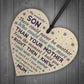 16th 18th 21st Birthday Gift For Son Wood Heart Son Christmas