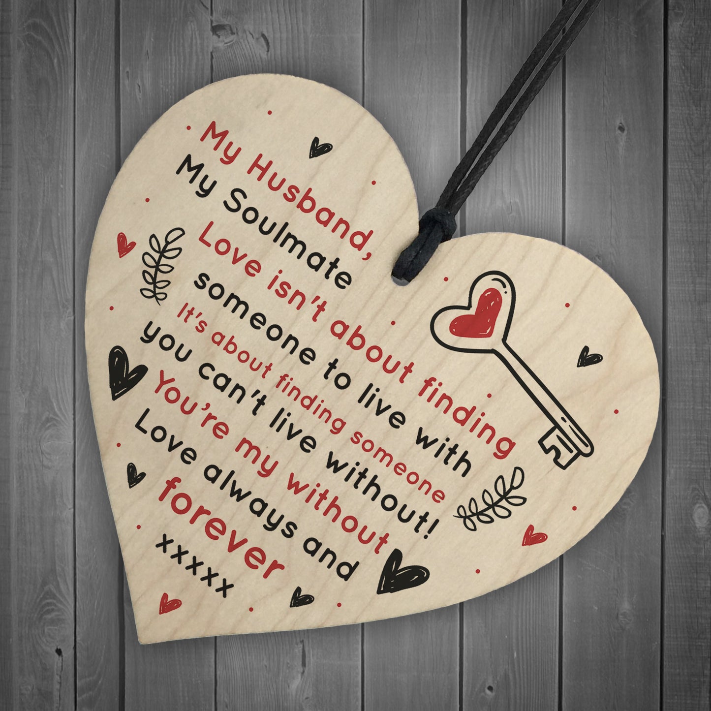 Soulmate Gift For Husband Heart Anniversary Gift For Husband