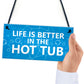 Hot Tub Novelty Plaque For Garden Hot Tub Garden Shed Novelty