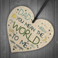 FATHERS DAY GIFTS Wooden Heart Dad Daddy Gift From Daughter