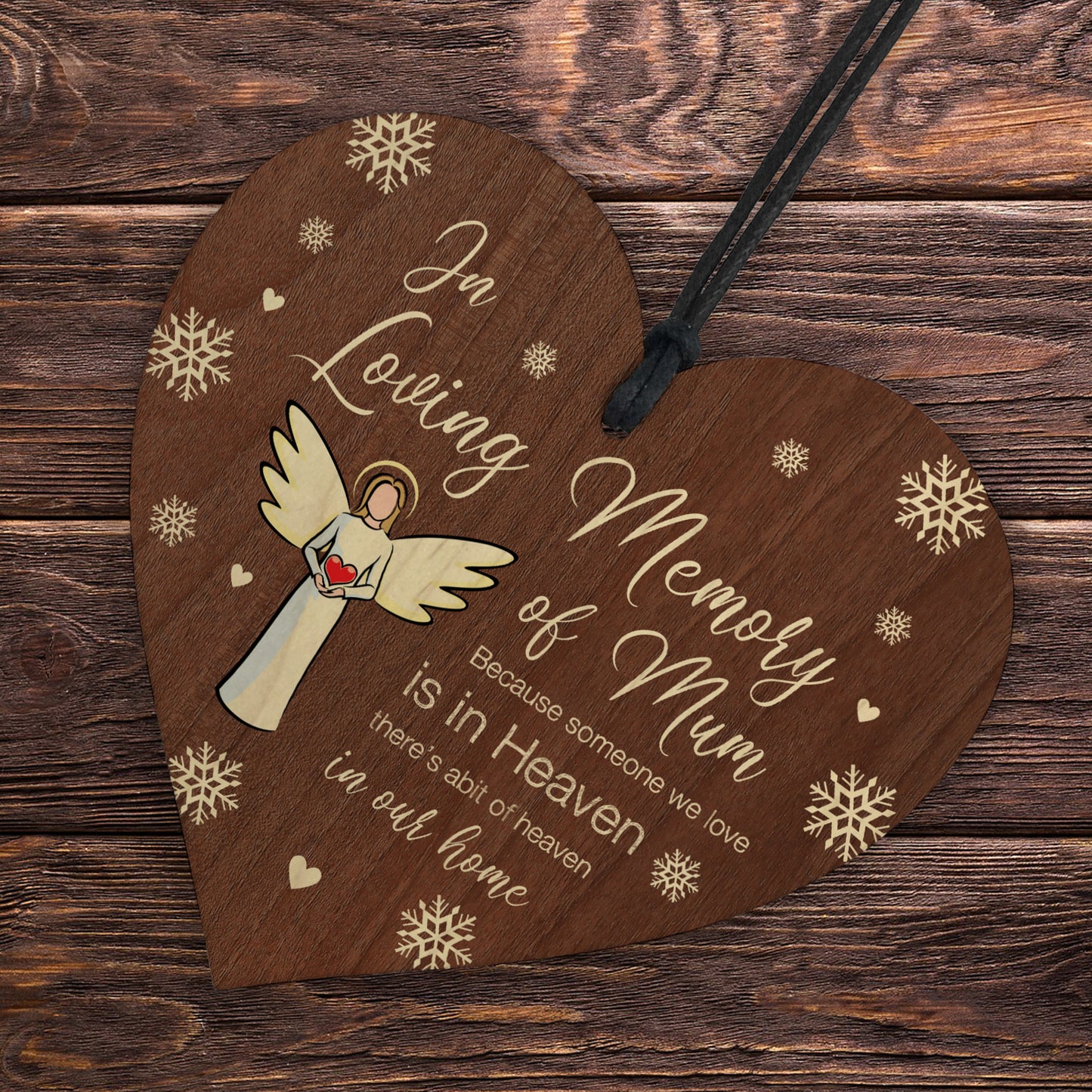 In Loving Memory of Mum Memorial Bauble Ornaments Remembrance