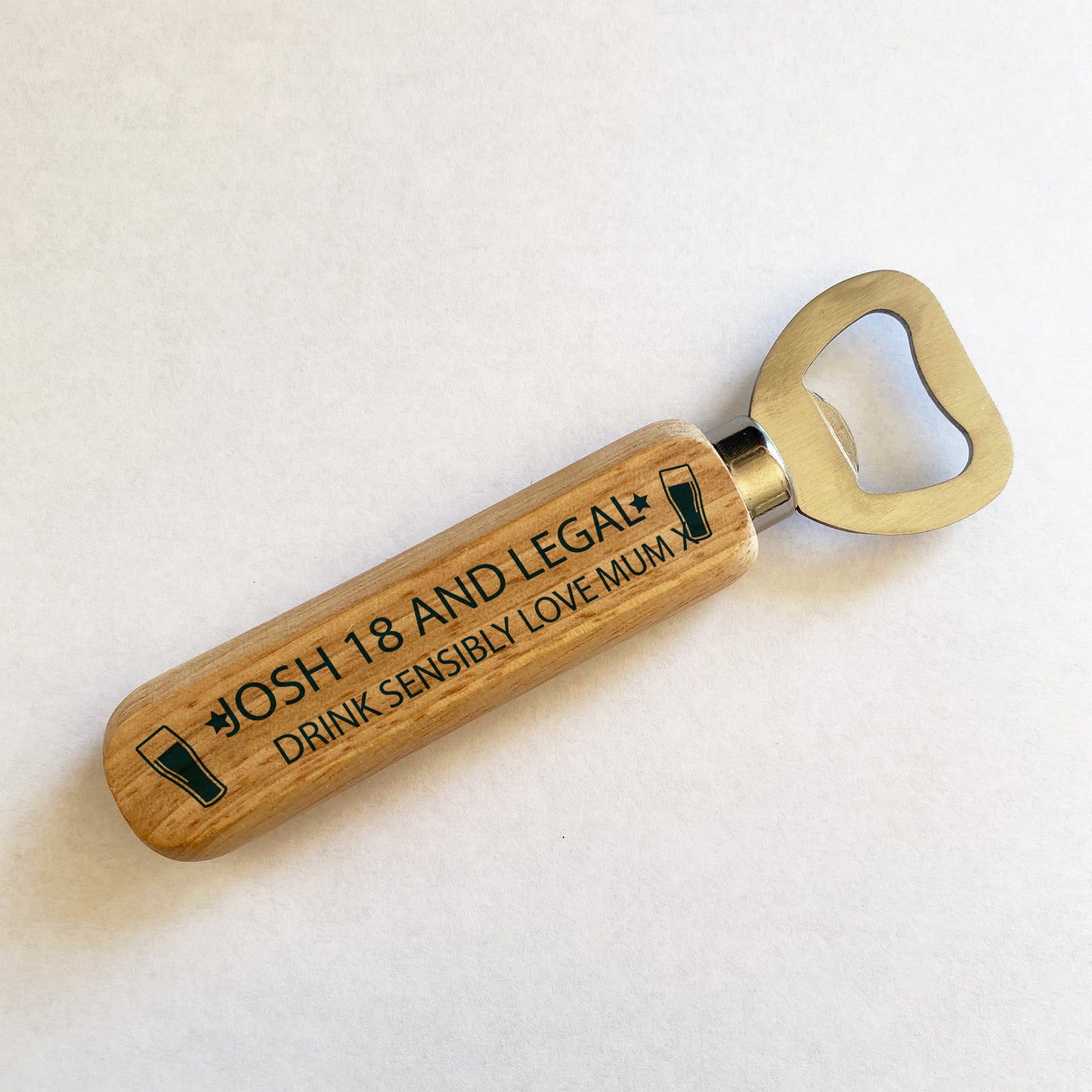 Novelty 18th Birthday Personalised Bottle Opener Gift For Him