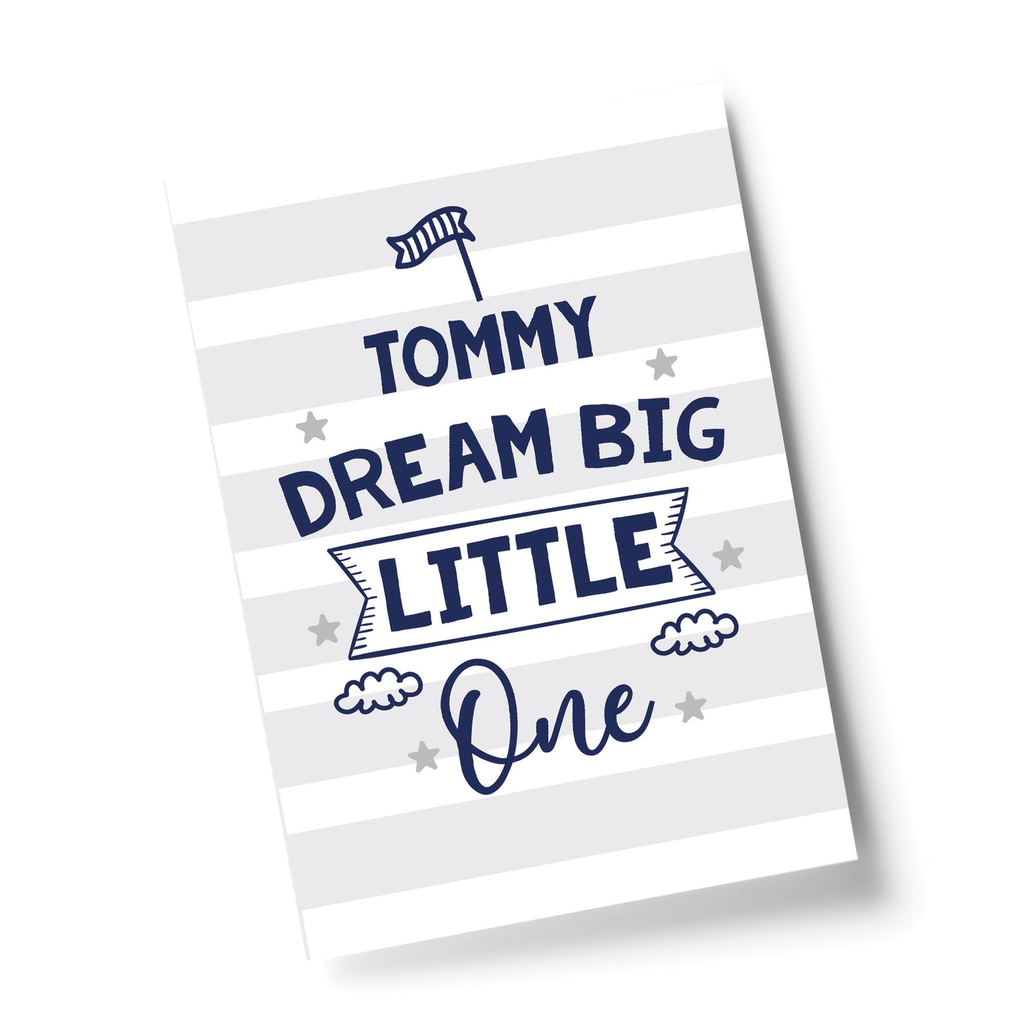 PERSONALISED Dream Big Nursery Art Prints Pictures For Baby Boys