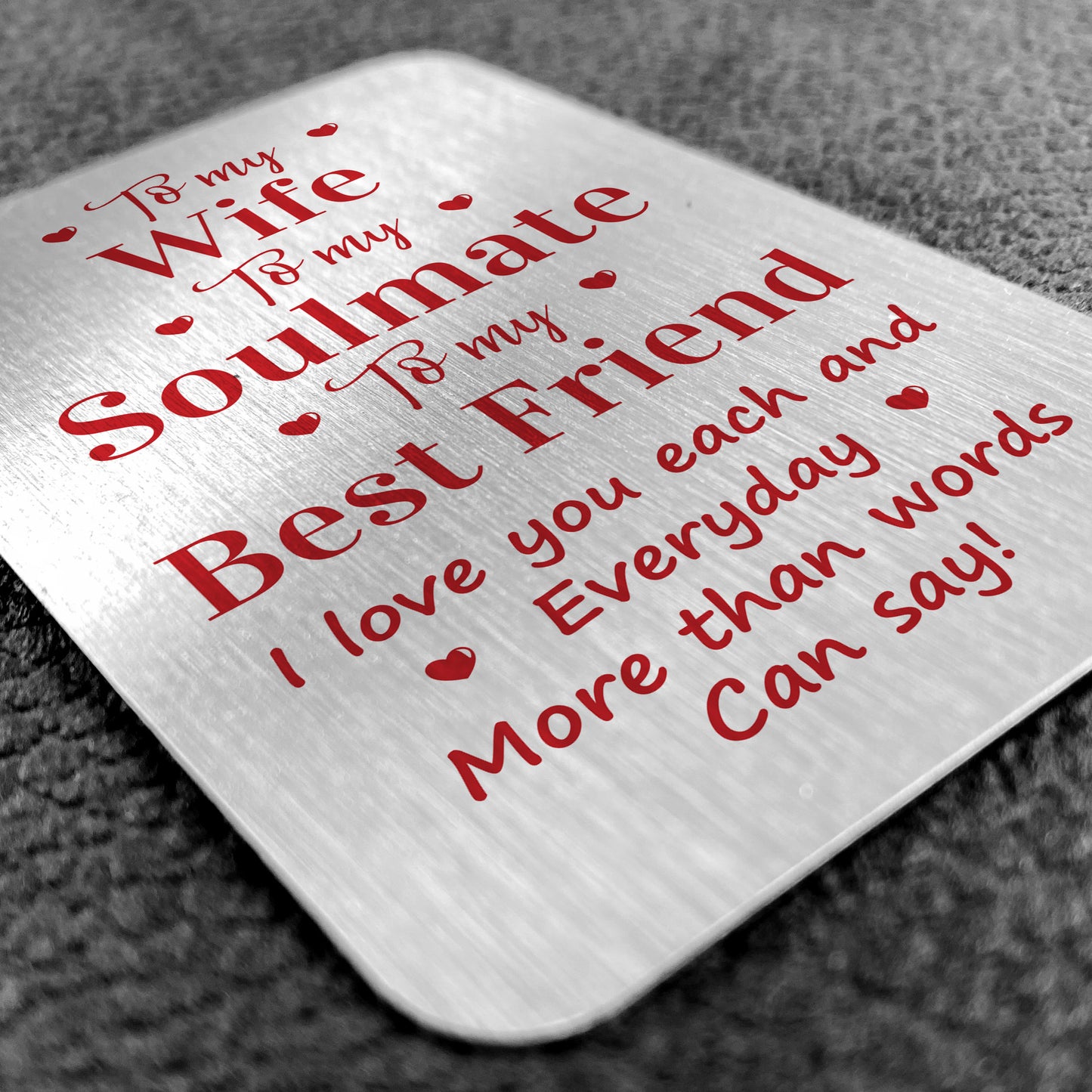 Wife Gift For Valentines Anniversary Birthday Card Soulmate Gift