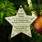 In Memory Brother Memorial Gift Wood Star Christmas Tree Bauble