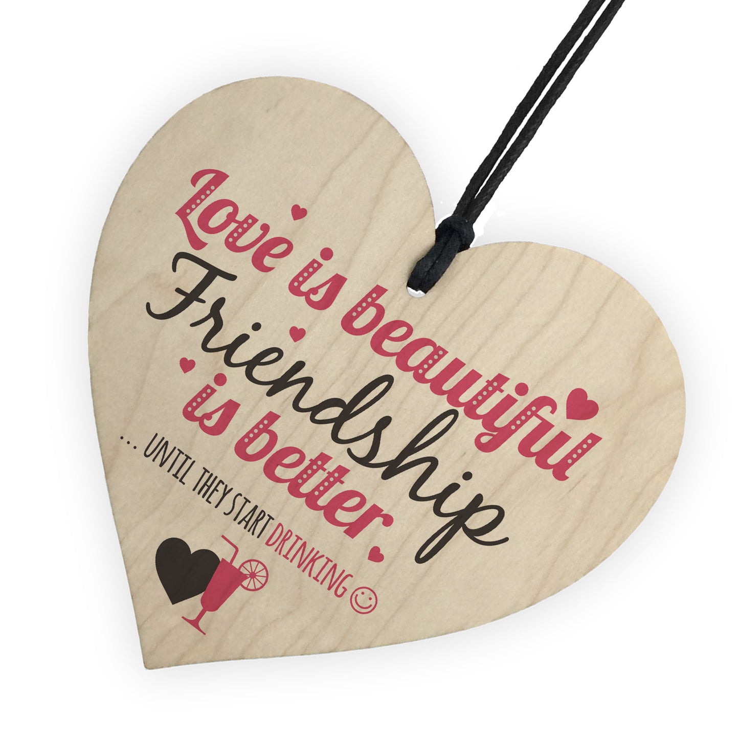 Friend Friendship Plaque Sign Funny Wooden Gift Alcohol Plaques