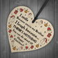 Brother Christmas Novelty Gift For Him Wood Heart Bauble Decor