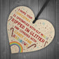 Auntie Mum Daughter Christmas Gift Wooden Heart Funny Xmas Gift