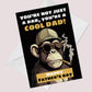 Funny Fathers Day Card For Dad From Daughter Son Funny Dad