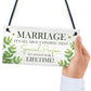 Marriage Gifts For Couple Plaque Marriage Sign Anniversary Gift