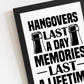 Funny Alcohol Sign Bar Signs For Home Man Cave FRAMED Print
