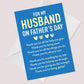 Fathers Day Card For Husband Fathers Day Card For Husband
