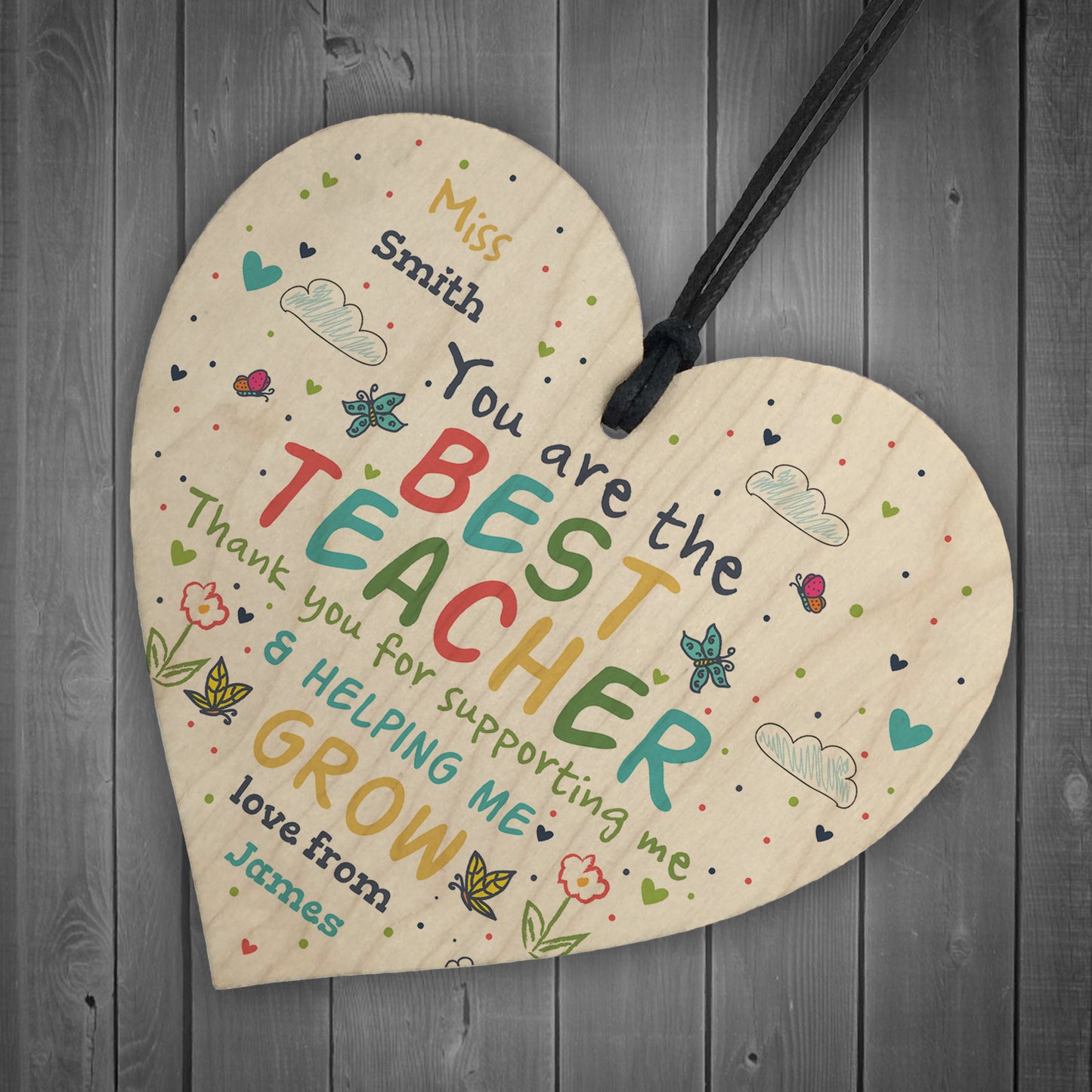 Personalised Best Teacher Thank You Gifts School Nursery School