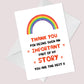Thank You Card Part Of My Story Teacher Thank You Card