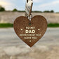 Funny Gift For Dad From Daughter Fathers Day Card Dad Keyring