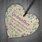 Godmother Thank You Gifts Wood Heart Christening Gift For Friend