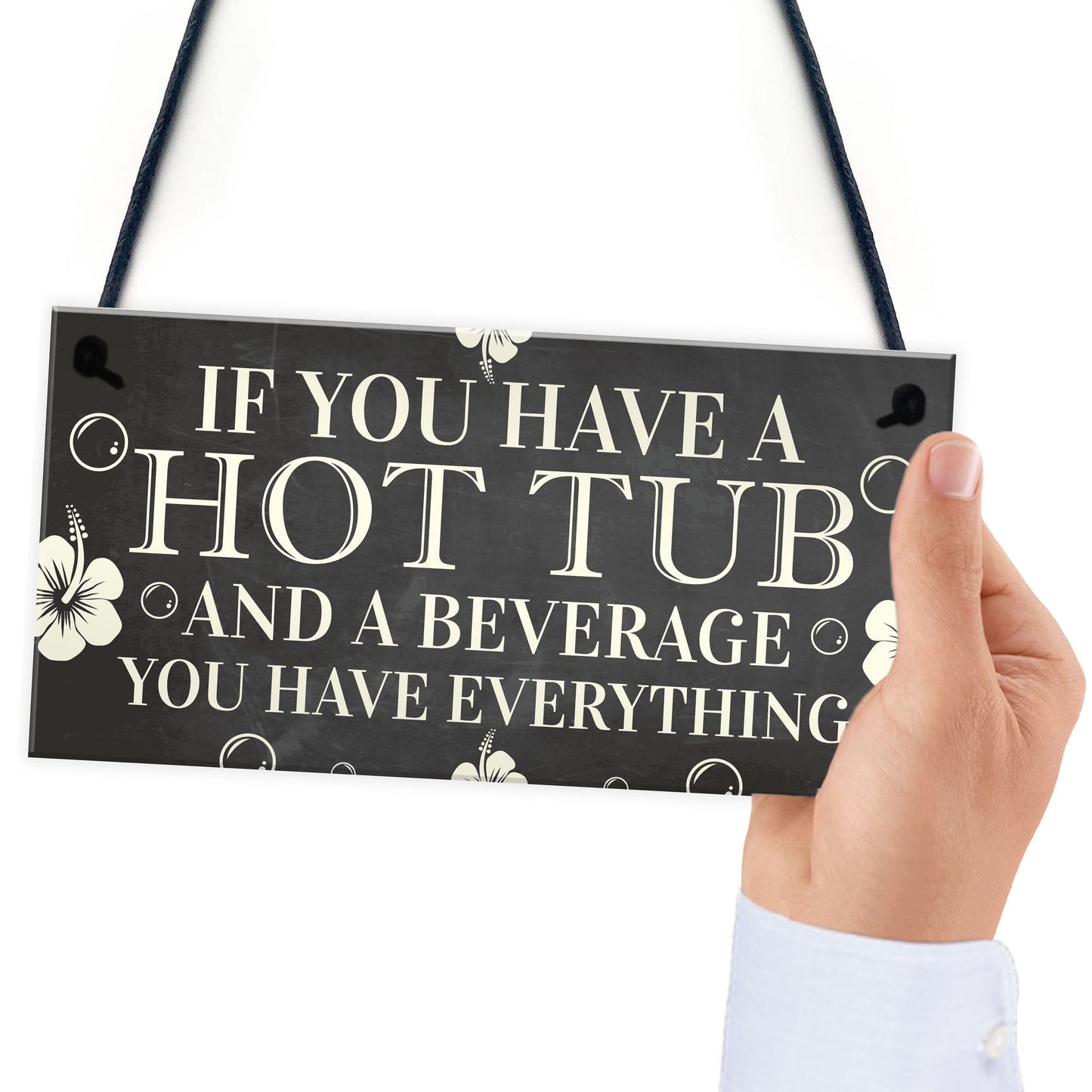 Hot Tub Sign Funny Garden Sign Summer House Plaque Alcohol Gift