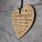 Hanging Christmas Tree Decoration Memorial Engraved Heart