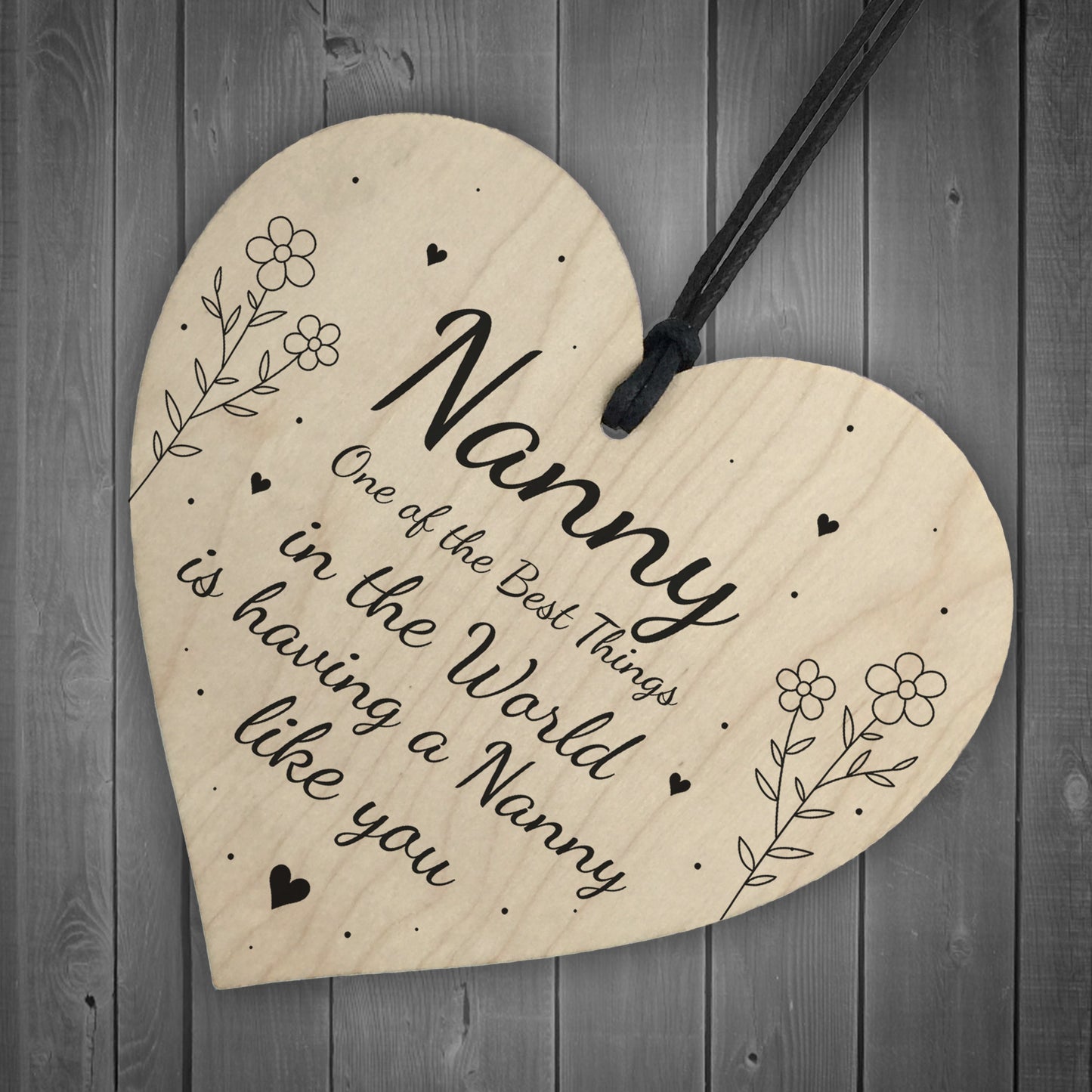 Mothers Day Gift For Nanny Heart Thank You Birthday Gift