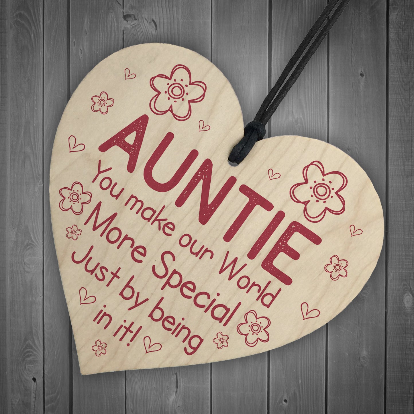 Auntie Birthday Mothers Day Gift From Niece And Nephew Heart