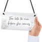 Funny Wedding Sign Too Late To Run Novelty Wedding Decor Sign