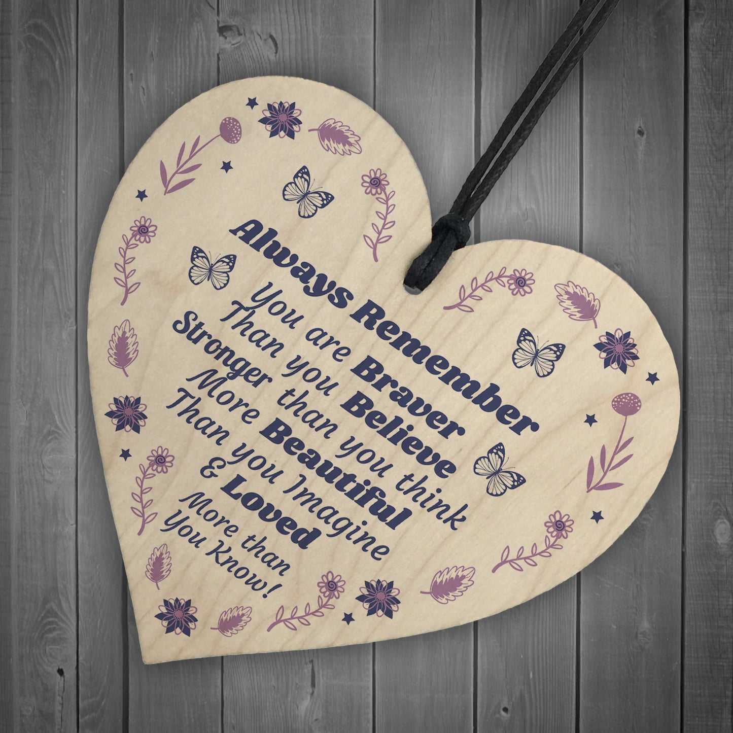 Friendship Wooden Hanging Heart Gift For Best Friend Inspiration