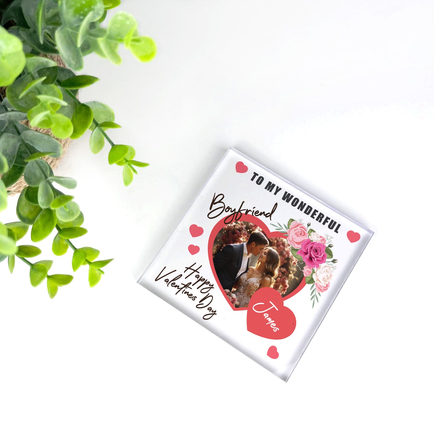 Gift For Valentines Day For Boyfriend Photo Plaque Gift For Him