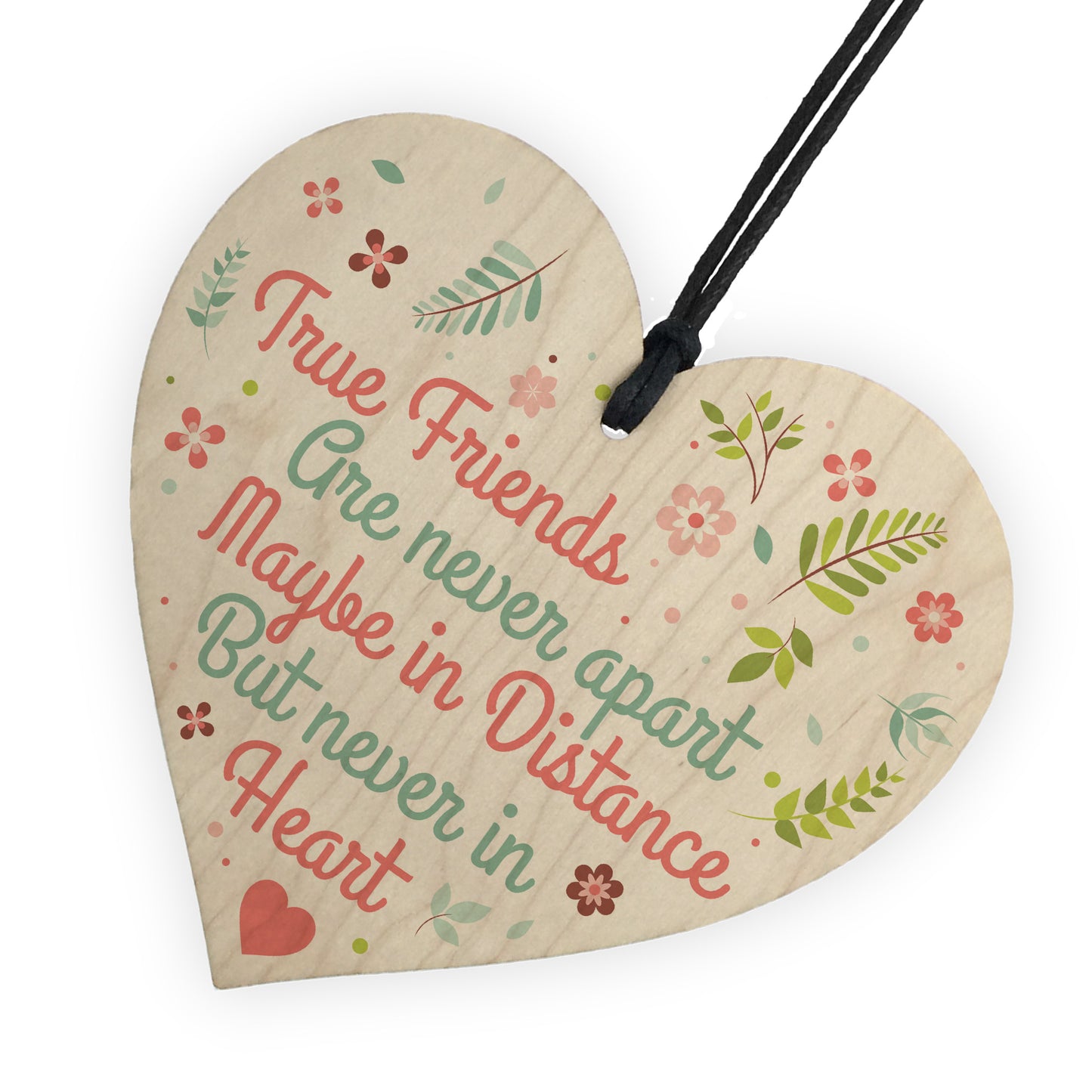 Friendship Sign Best Friend Plaque Wood Hanging Heart Thank You