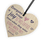 Bring Joy To The Office Novelty Wooden Heart Leaving Gift Plaque