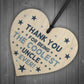 Gift For Coolest Uncle Birthday Christmas Wood Heart Novelty
