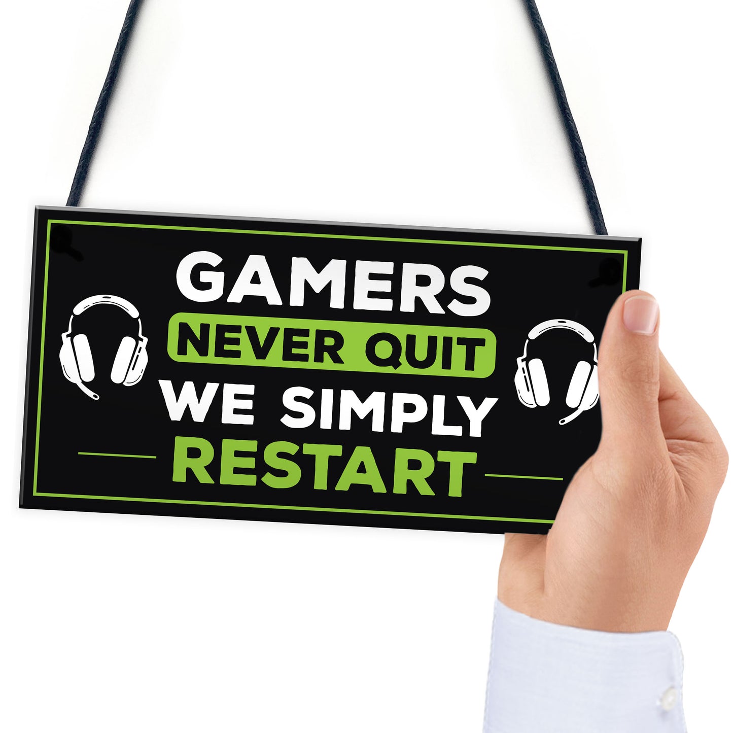 Gamers Never Quite Novelty Gaming Decor Sign For Games Room