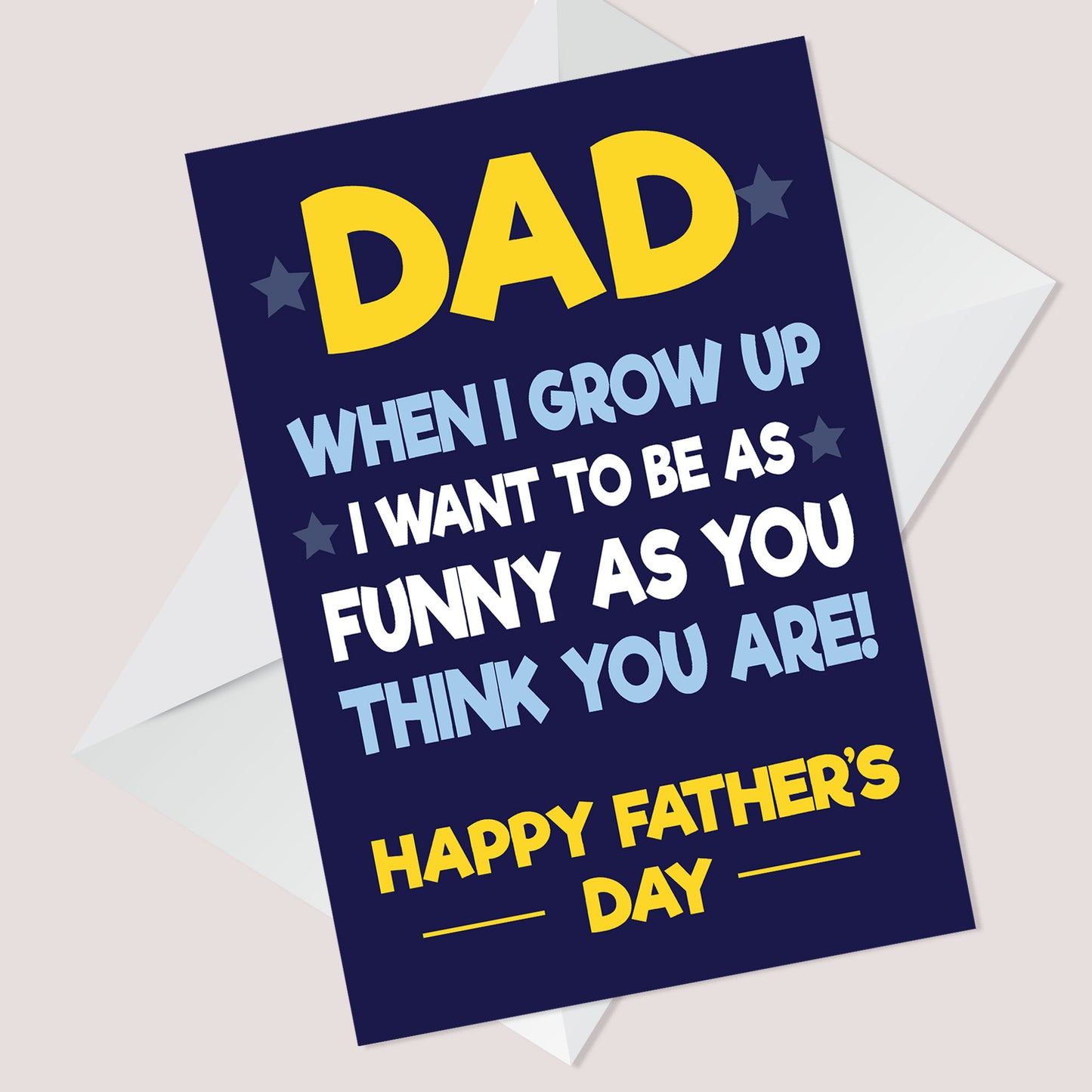 Funny Joke Fathers Day Card From Daughter Son Bottle Opener