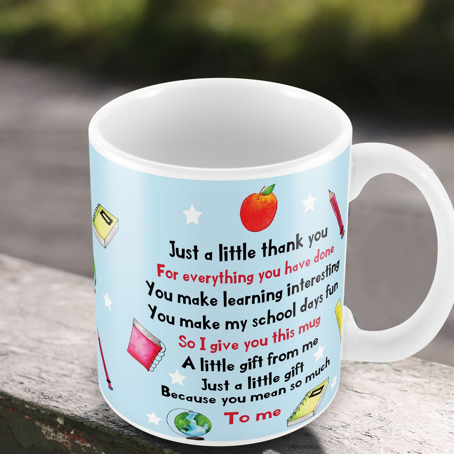 Teacher Teaching Assistant Thank You Gift From Child Mug