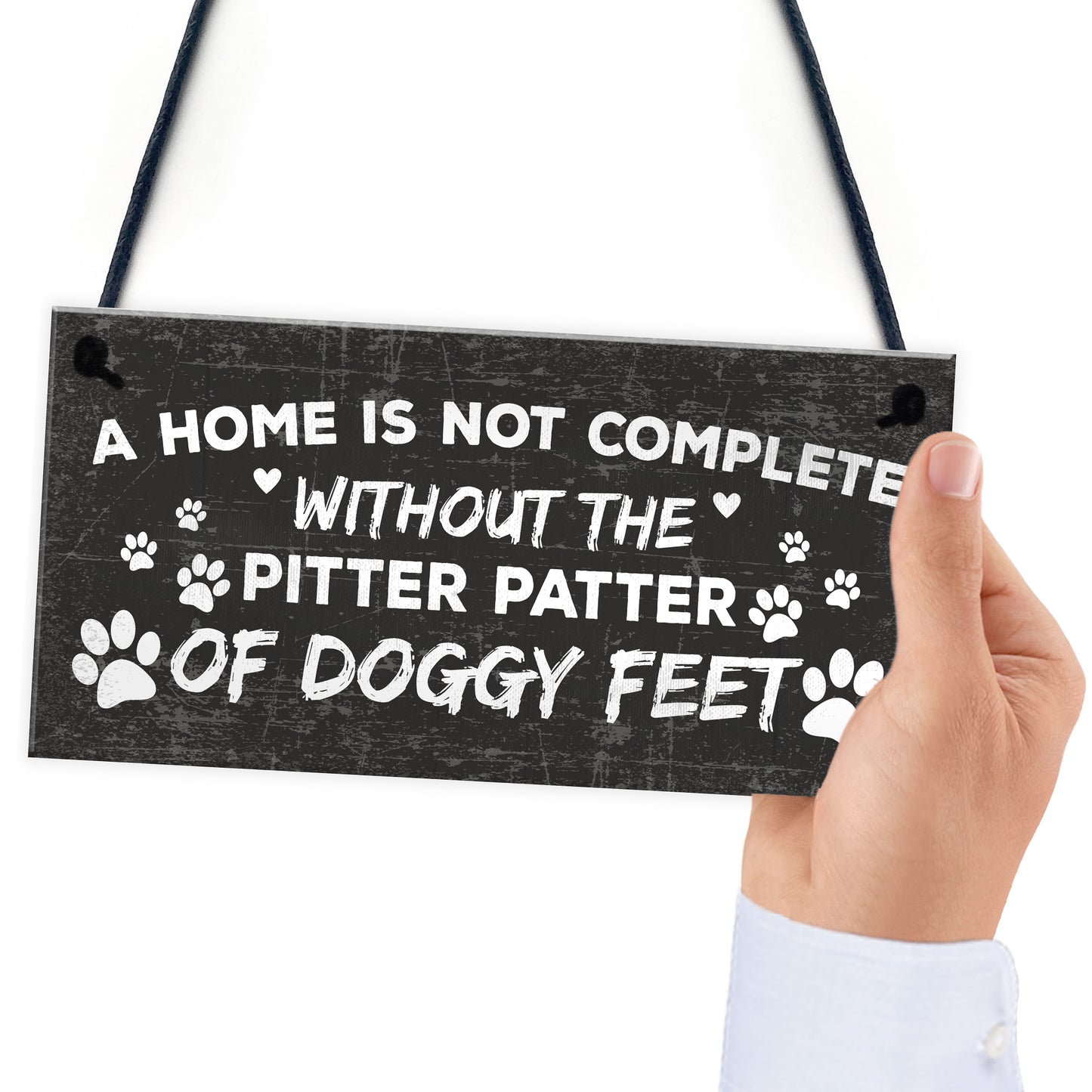Funny Dog Hanging Plaque Dog House Decor Sign Dog Christmas Gift