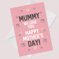 Mothers Day Card For Mummy Novelty Card For Dog Mum Mummy