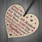 Anniversary Wooden Heart To Celebrate 12th Wedding Anniversary