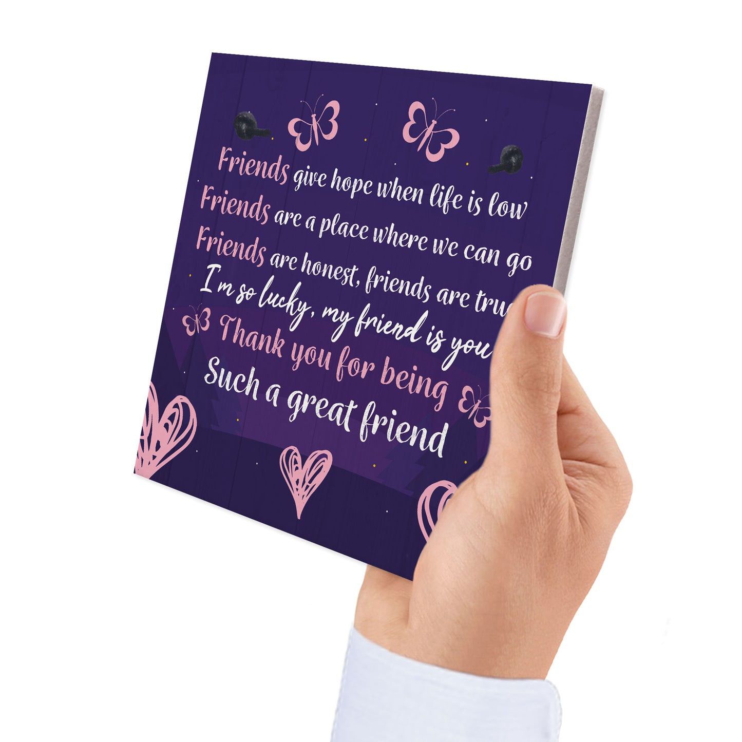Friendship Keepsake Plaque Best Friend Gifts Thank You Birthday