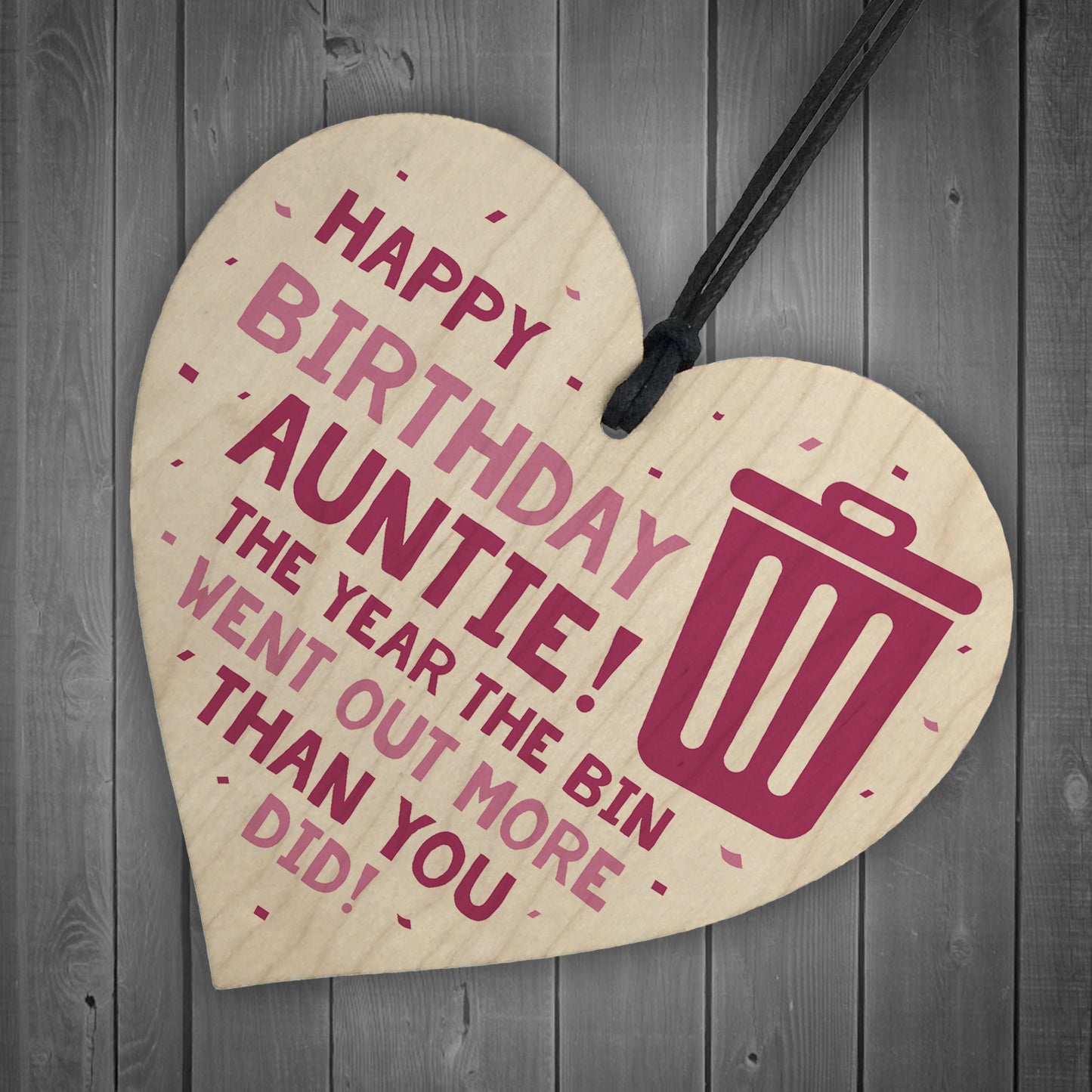 Funny Lockdown Birthday Gift For Auntie Heart From Niece Nephew