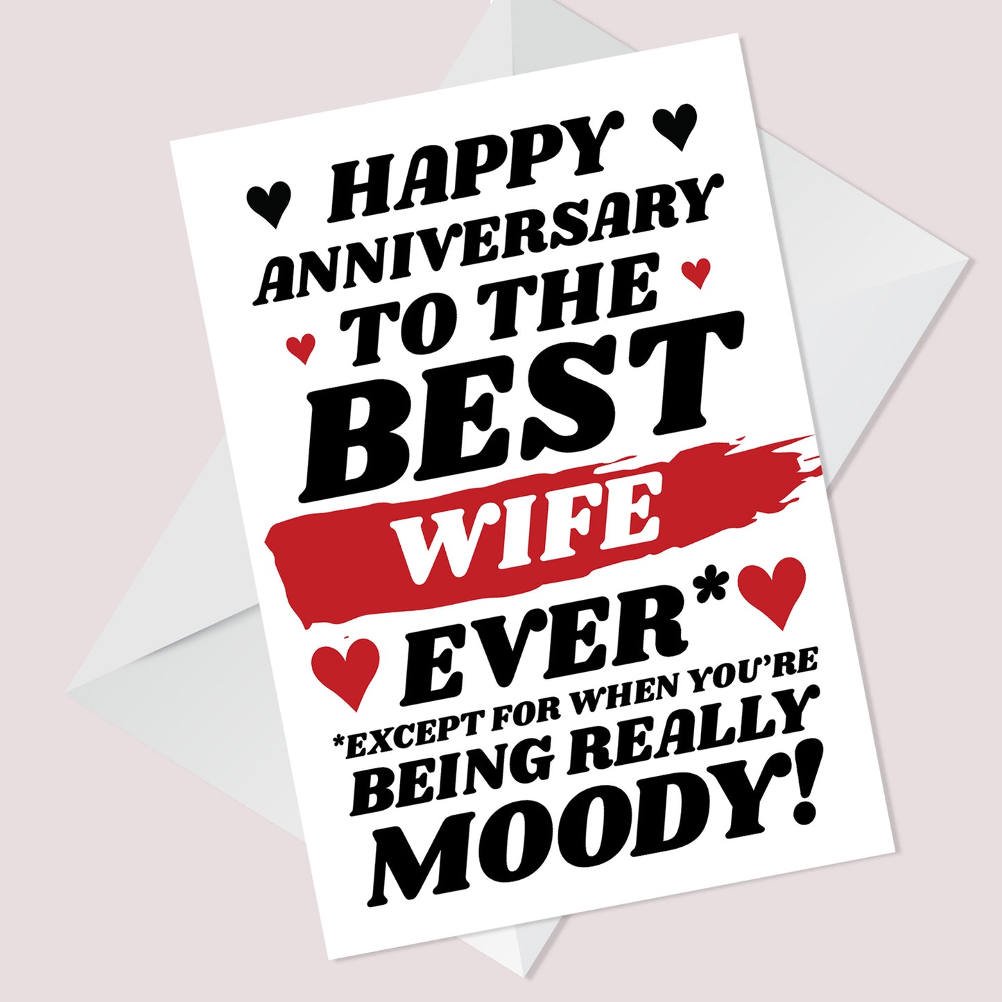 Funny Joke Anniversary Card For Best Wife Rude Card For Him