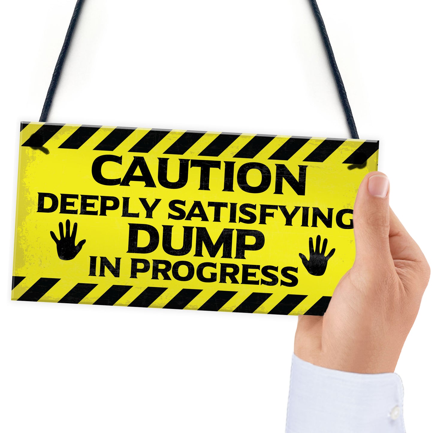 Funny Toilet Bathroom Warning Sign Novelty Bathroom Decor Gifts